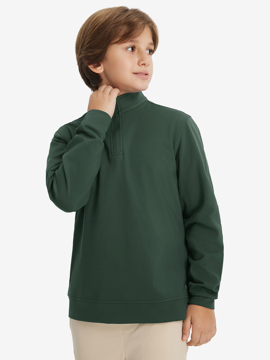 Youth Winter Micro-fleece Quarter Zip Pullover