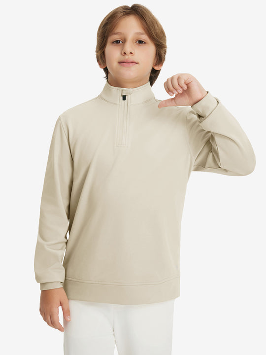 Youth Winter Micro-fleece Quarter Zip Pullover