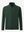 Lightweight casual fleece jacket with 5 pockets in forest green, front 3d view showing clean lines