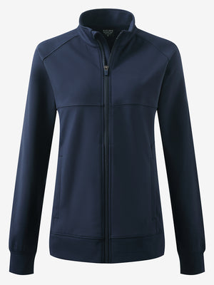 Women's Water-Resistant Stretch Fleece Lined Jacket in navy, 3D product view