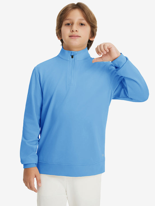Youth Winter Micro-fleece Quarter Zip Pullover