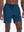 Front lower-body view from waist to knees of model wearing BLUE INDIGO 2 in 1 Running Sports Shorts with Liner