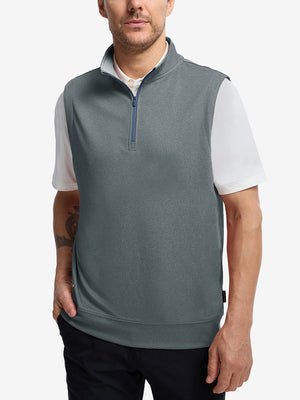 Lightweight Sleeveless Quarter Zip Golf Vest