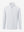 Front 3D view of Fleece lined golf quarter zip in white with structured design