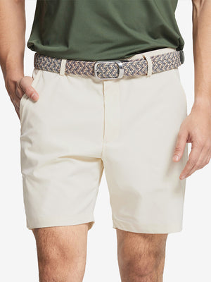 Pantalones cortos de golf de rendimiento para hombre con parte delantera plana