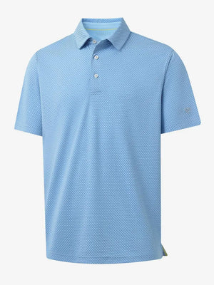 LIGHT BLUE Your Favorite Jacquard Polo 3D product render
