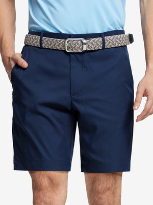 Pantalones cortos de golf de rendimiento para hombre con parte delantera plana