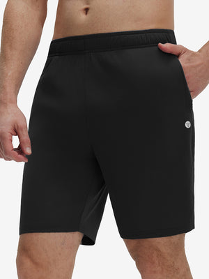 Breathable Running Shorts with 4 Zipper Pockets