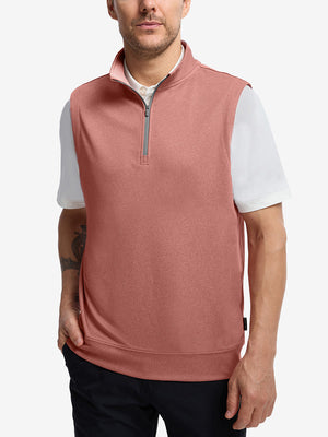 Lightweight Sleeveless Quarter Zip Golf Vest