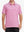 Model wearing Cooling Stripe Golf Shirt in ROSE STRIPE, half-body front view with relaxed pose