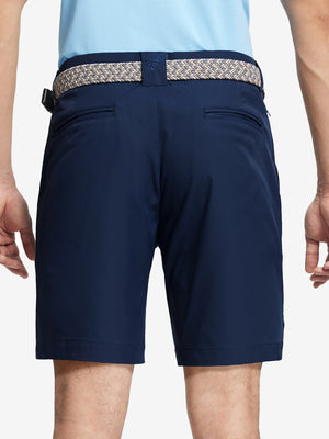 Pantalones cortos de golf de rendimiento para hombre con parte delantera plana