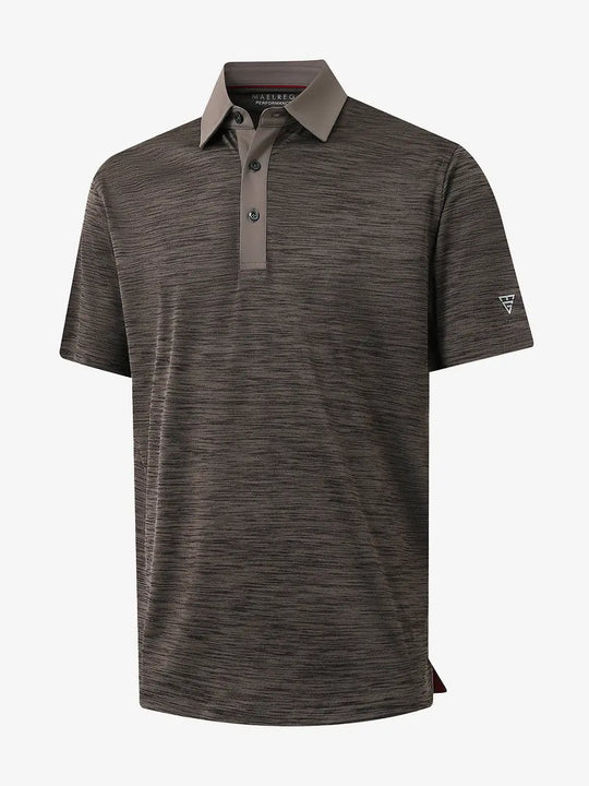 3D render showcasing textured dark brown heather fabric