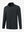 3D view of kids soft lightweight fleece lined jacket in black.