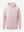 3D front view of the dry fit stretchy sweatshirts hoodie in light pink, sleek and flexible design.