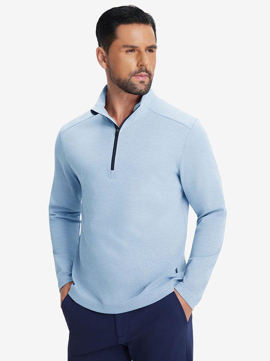Performance Heather Golf 1/4 Zip Pullover