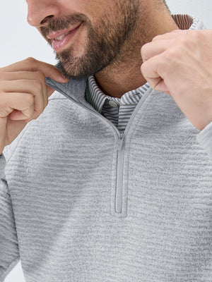 Textured Heather Cozy Quarter Zip