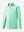 3D view of kids soft lightweight fleece lined jacket in turquoise.