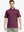 Front half-body view of male model in the Bordeaux Red Everyday Classic Solid Polo, standing still