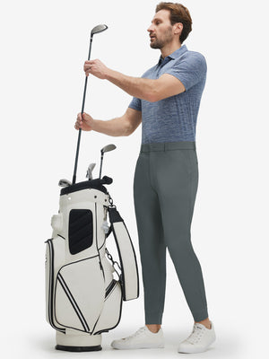 Flat Front Golf Joggers Pants with Belt Loops