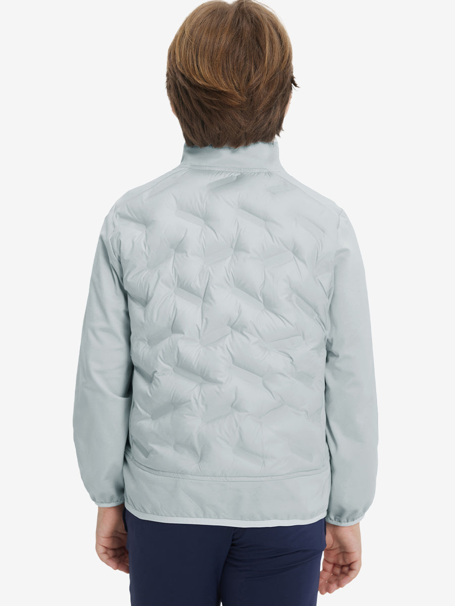 Boys Windproof Puffer Jacket with Pockets