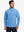 Ultra-Soft Brushed Fleece Lining Quarter Zip Sweatshirt in sky blue , front upper body view