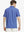 Back view of MAELREG Men's Performance Jersey Print Polo in Blue Wavy Line – athletic fit
