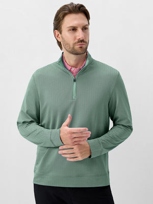 Herringbone Jacquard 1/4 Zip Pullover