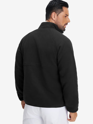 Reversible Fleece Jacket with 5 Pockets