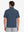 Model back upper body shooting display, lightweight upf50+ short sleeve golf vests jacket in misty blue