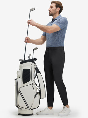 Flat Front Golf Joggers Pants with Belt Loops