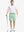 Full body front view of model wearing MINT GREEN 9 Inch Heather Performance Golf Shorts, holding a golf club