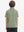 Back upper body view of youth performance golf polos, showing shape and smooth green/white stripe finish