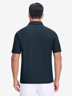 Dry Fit Waffle Textured Collared Golf Shirts