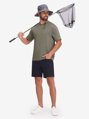 Moisture Wicking Heather Round Neck Athletic T-Shirts