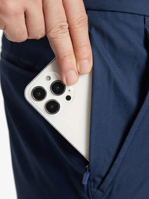 Pantalones cortos de golf de rendimiento para hombre con parte delantera plana