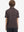 Back upper body of model in trendy boys stripe polo shirts, showing silhouette and brown stripe tone