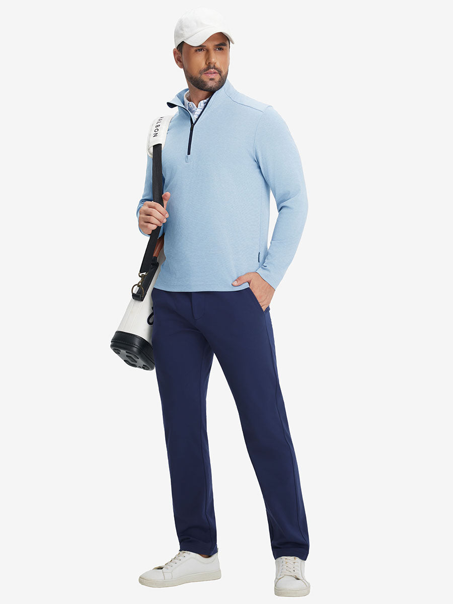 Performance Heather Golf 1/4 Zip Pullover
