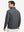 Back upper body of Premium jacquard quarter zip pullover with smooth dark grey finish