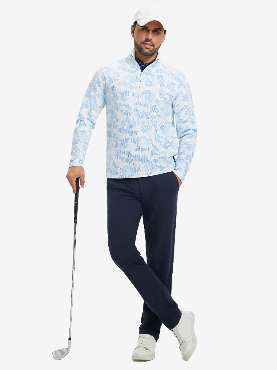 Full Print Lightweight Quarter Zip Pullover