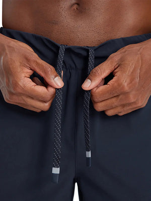 Close-up detail of waistband on NAVY Performance Tapered Sports Joggers