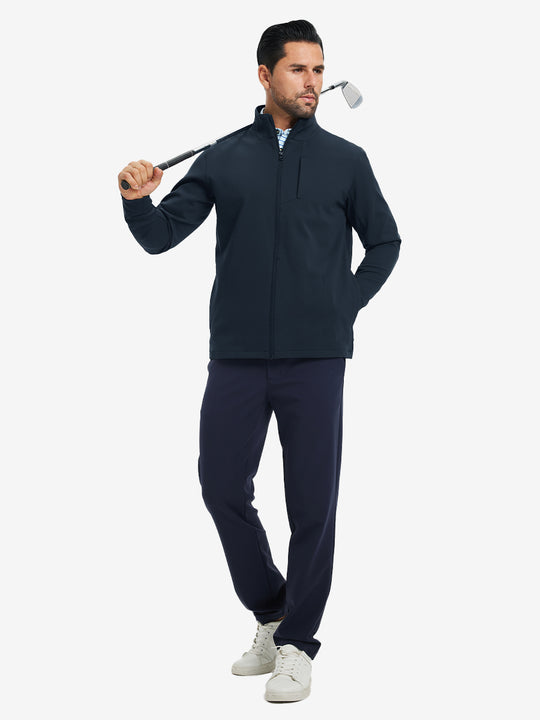 Water-Resistant Zip Up Golf Jacket