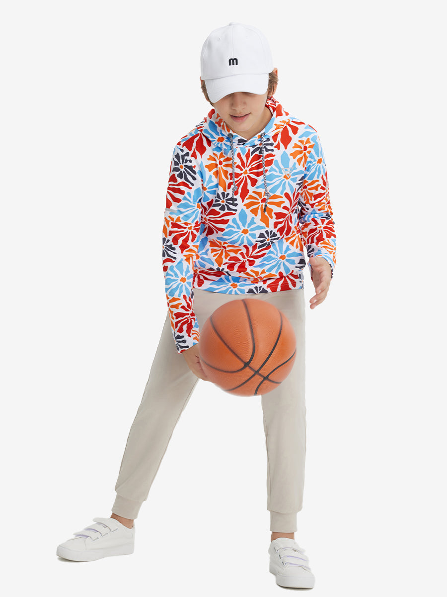 Youth Full Print Stylish Hoodies Pullover