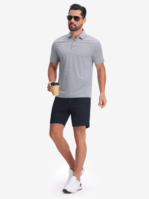 Polos de golf a rayas, cómodos y transpirables