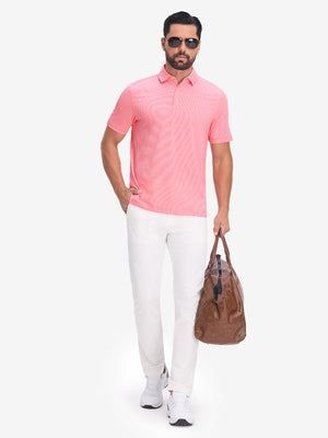 Polos de golf a rayas, cómodos y transpirables