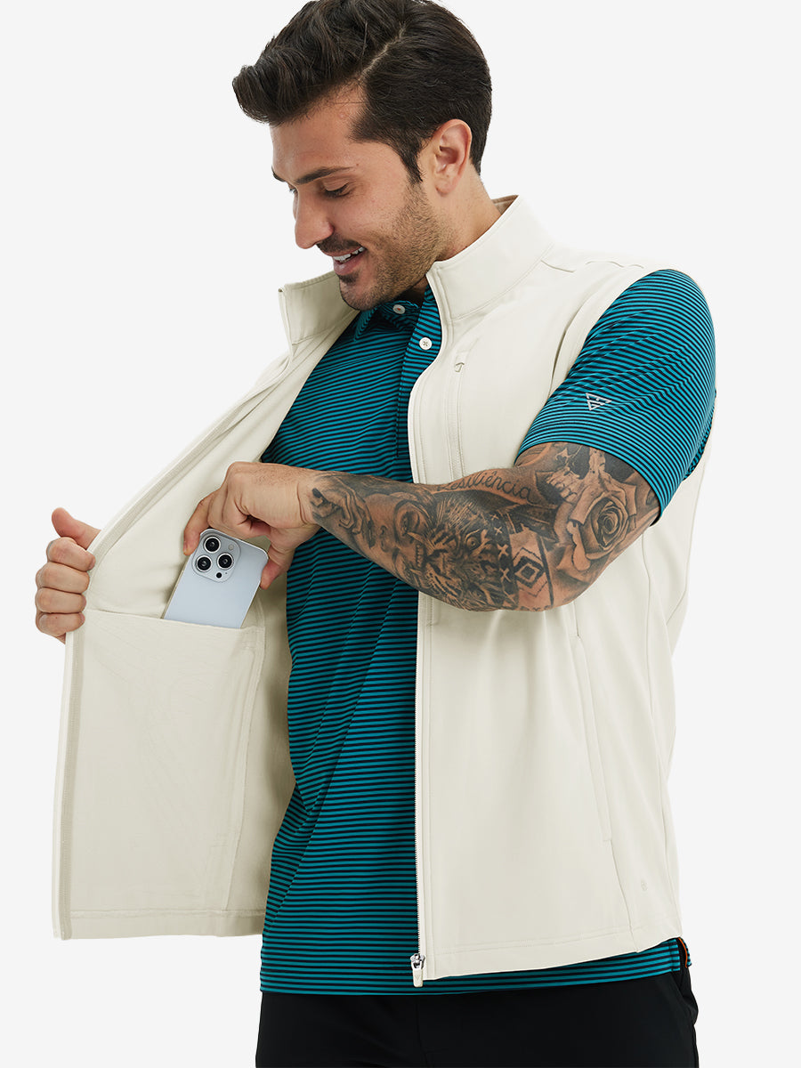 Water-Resistant Fleece Golf Vests