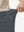Detail view of elastic waistband on dark gray women's regular fit stretchy golf pants