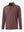 Brick Heather Skin-friendly Long Sleeve Melange Polo – 3D flat shirt display