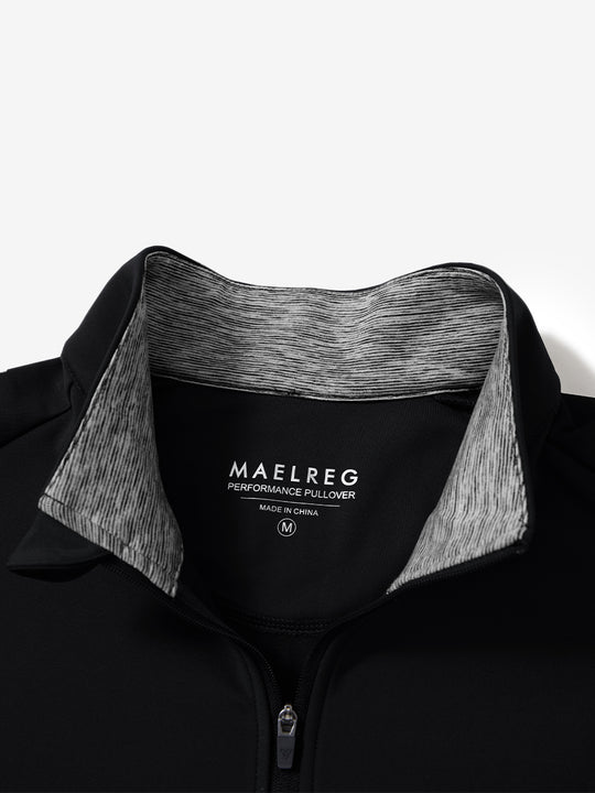 Classic Solid Pocket Fleece Quarter Zip Pullover