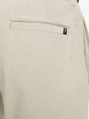 DARK BLUE 9 Inch Heather Performance Golf Shorts close-up of back pocket design