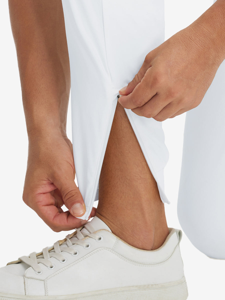 Lightweight Ankle-Zip Sweatpants with 4 Pockets